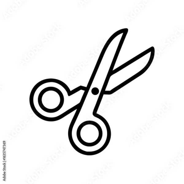 Fototapeta Scissors Icon for Creativity and Crafting Topics