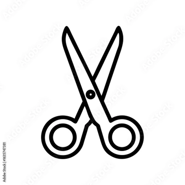 Fototapeta Scissors Icon for Creativity and Crafting Topics
