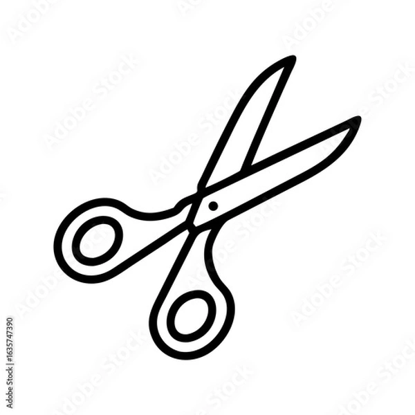 Fototapeta Scissors Icon for Creativity and Crafting Topics