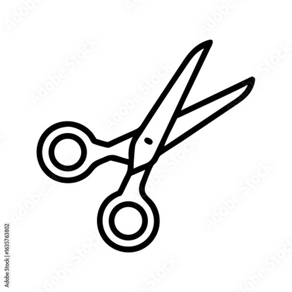 Obraz Scissors Icon for Creativity and Crafting Topics