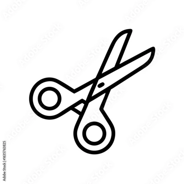 Obraz Scissors Icon for Creativity and Crafting Topics