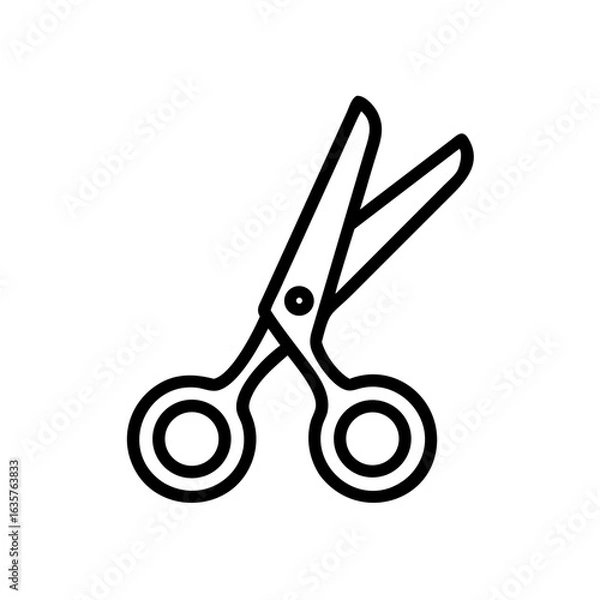 Obraz Scissors Icon for Creativity and Crafting Topics