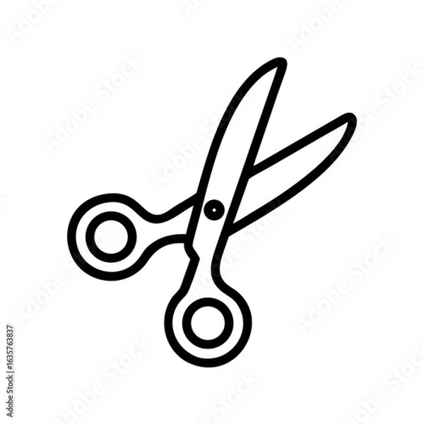 Obraz Scissors Icon for Creativity and Crafting Topics