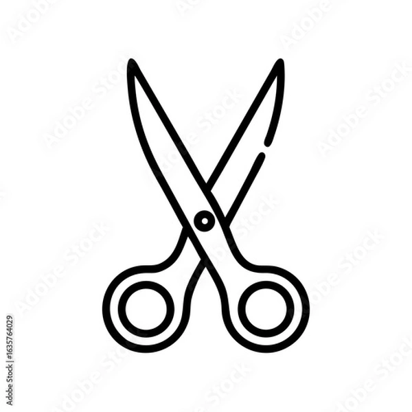 Obraz Scissors Icon for Creativity and Crafting Topics