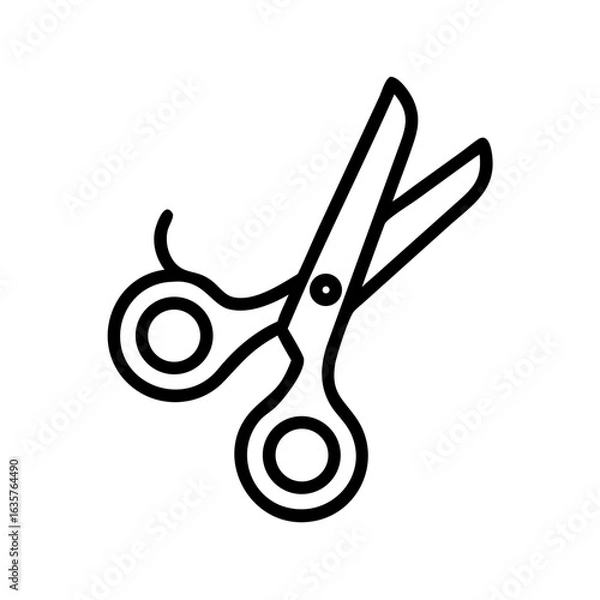Obraz Scissors Icon for Creativity and Crafting Topics