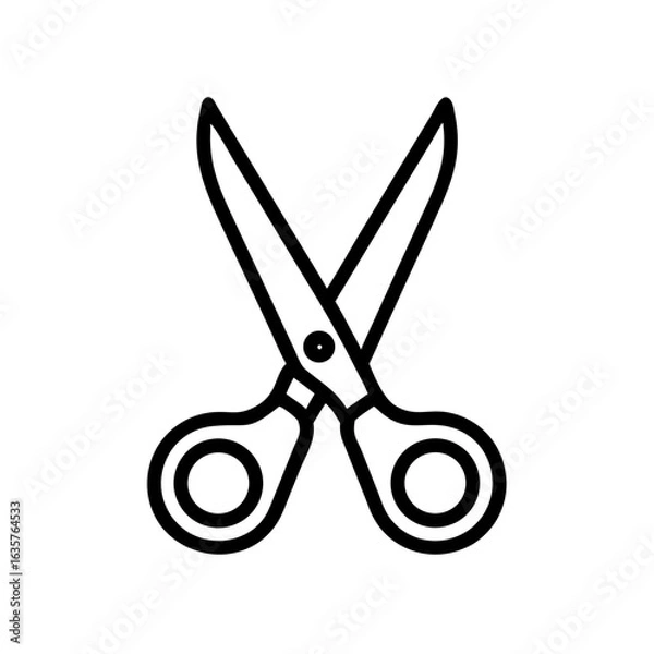 Obraz Scissors Icon for Creativity and Crafting Topics