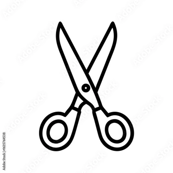 Obraz Scissors Icon for Creativity and Crafting Topics