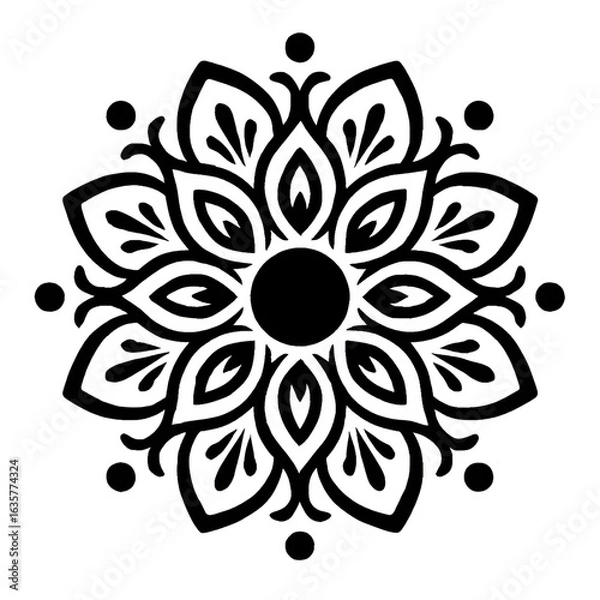 Obraz abstract floral ornament