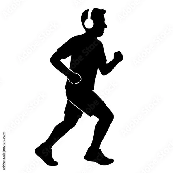 Obraz silhouette of a man