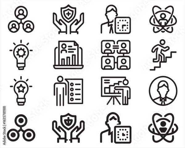 Fototapeta Business icon set 