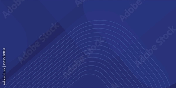 Obraz Abstract blue background. Modern simple blue geometric design. Minimal shapes. Suit for booklet, brochure, banner, poster, website, flyer, cover, corporate, backdrop. Vector illustration