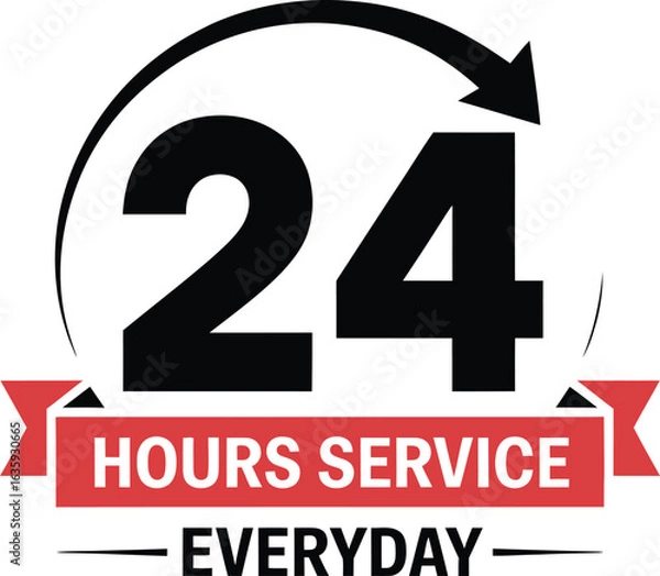 Fototapeta 24/7 Service Available, Daily Support for Customers
