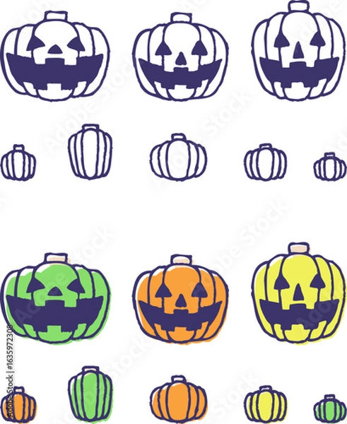 Obraz ハロウィンイラスト_ジャックオランタン