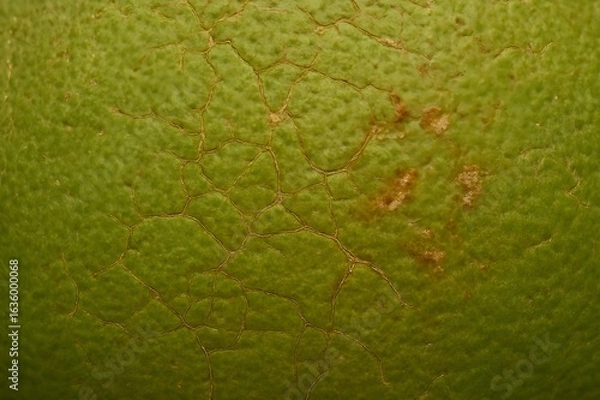 Obraz Surface of Local Pomelo Skin with Fine Cracks from Heat and Manual Harvesting_2