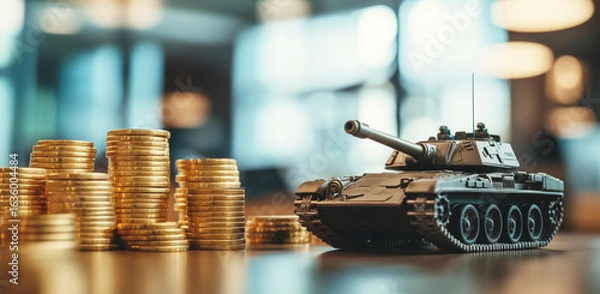 Obraz Verteidigung - Symbolbild Rüstungsindustrie und Militärische Aufrüstung in Europa 