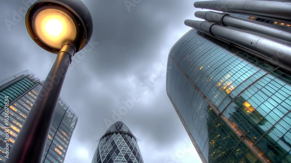 Fototapeta Nighttime Cityscape