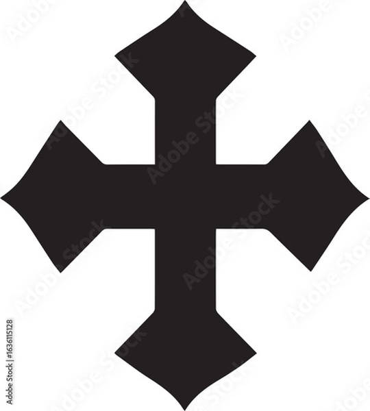 Obraz black cross symbol