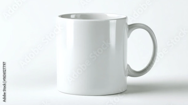 Obraz white cup isolated on white