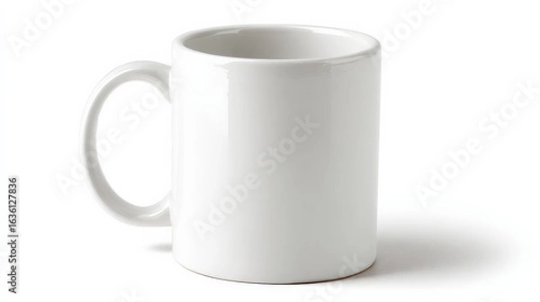 Obraz white cup isolated on white