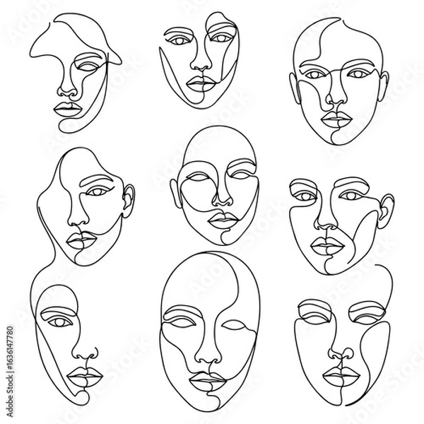 Obraz Silhouette of a Man Standing with Arms Crossed on White Background male person