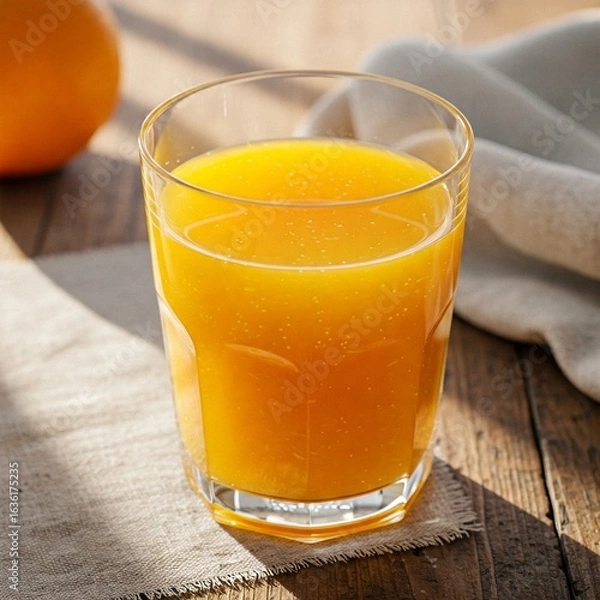 Fototapeta Vaso con zumo de naranja