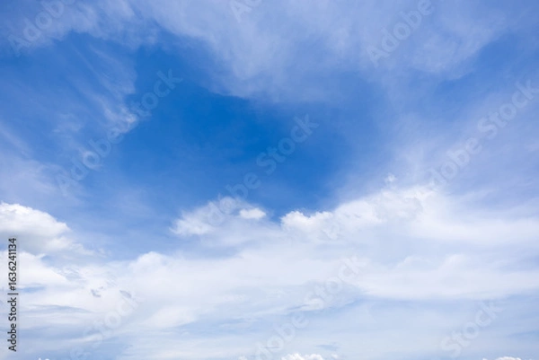 Fototapeta clear blue sky background,clouds with background.	