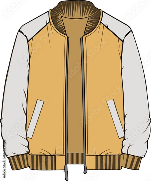 Fototapeta vector illustration of a jacket