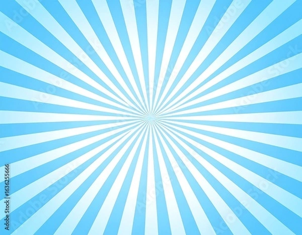 Obraz Light blue radiating sunburst