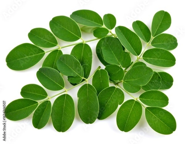 Fototapeta Fresh green Moringa leaves