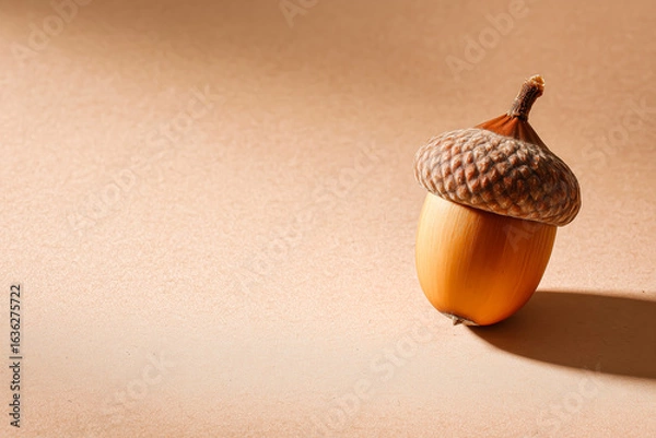 Obraz どんぐりのミニマル背景素材.Generative AI