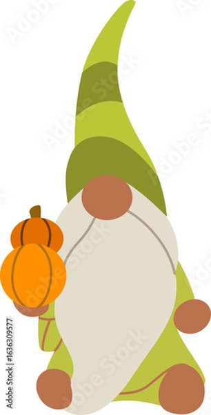 Obraz Dwarf Autumn With Pumpkin
