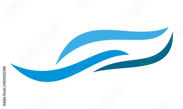 Obraz icon water wave vector design