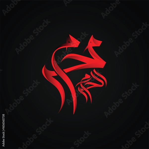 Obraz Muharram ul Haram Arabic Calligraphy Design Vector 