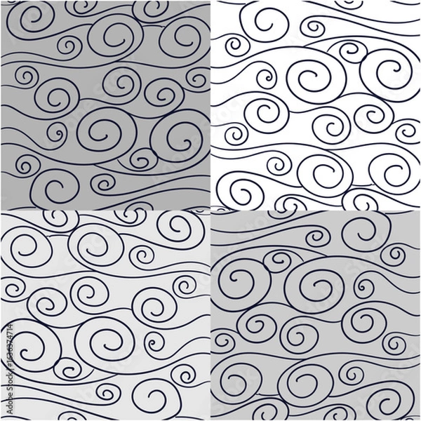 Obraz Seamless modern abstract pattern concept background vector set illusions pattern wallpaper