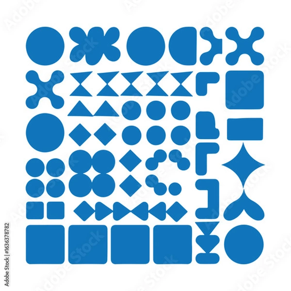 Fototapeta Abstract Geometric Shapes Composition