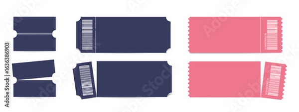 Obraz set of  vector tickets