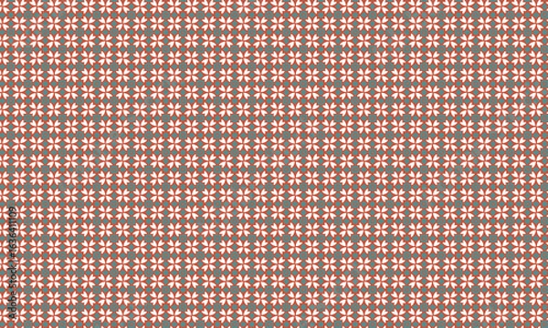 Obraz Traditional Seamless Batik Pattern with Floral Motifs