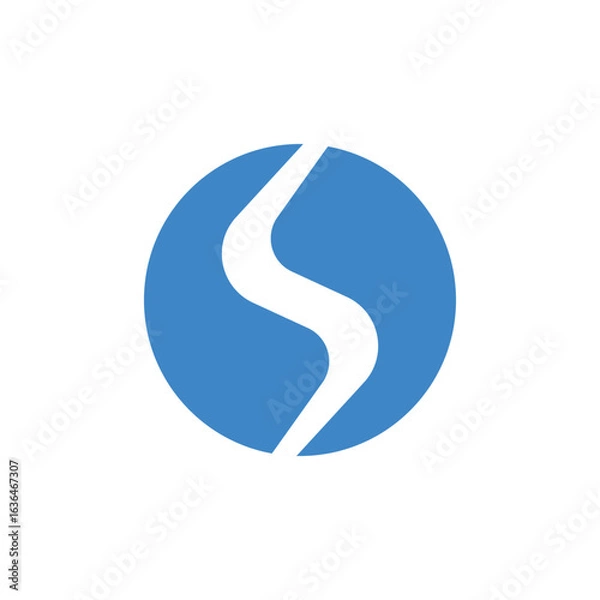 Fototapeta Modern S Letter Logo – Minimal & Professional Design