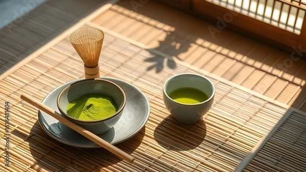 Obraz Mindful Tea Ceremony Setting