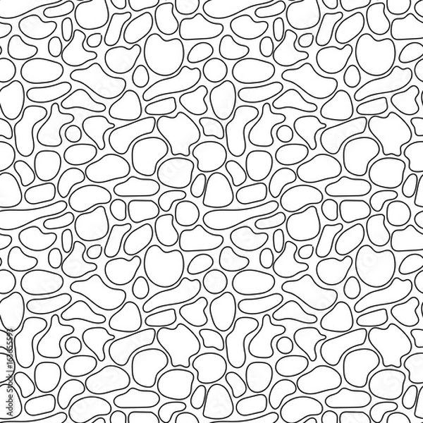 Obraz Stylized vector pattern of gray stones