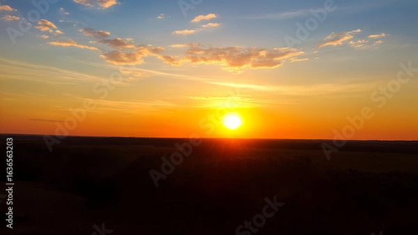 Obraz sunset in the mountains