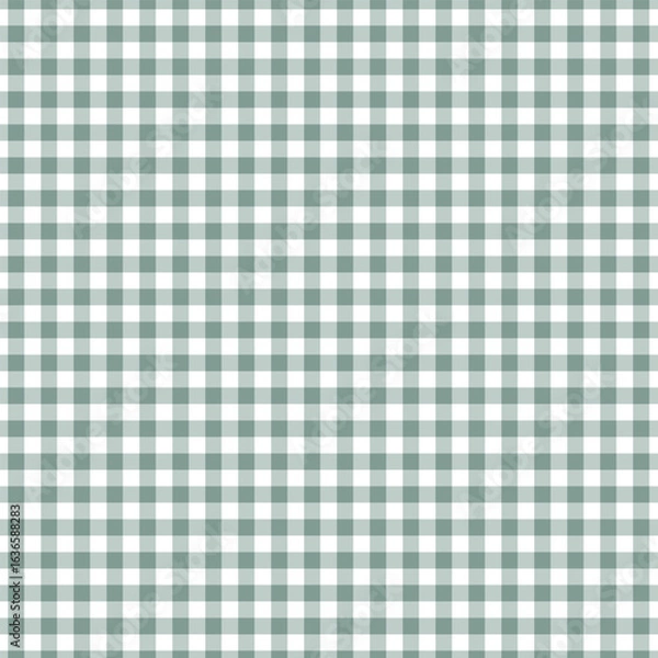 Obraz Soft Sage Checkered Fabric Texture Background

