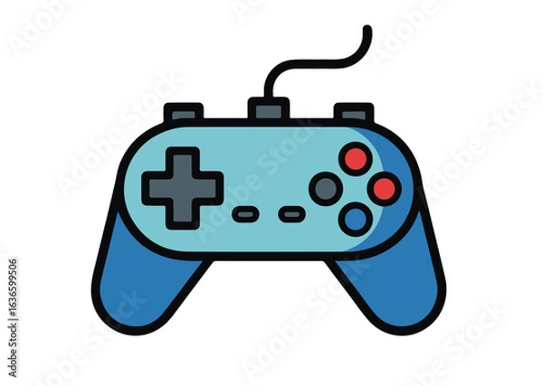 Fototapeta Game controller vector illustration, Game controller icon