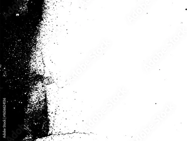 Fototapeta Rustic splash vector texture. Abstract background. Weathered surface and shape. Dirty and damaged backdrop.