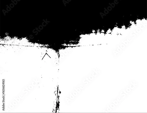 Fototapeta Rustic splash vector texture. Abstract background. Weathered surface and shape. Dirty and damaged backdrop.