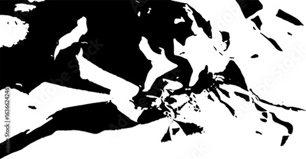 Fototapeta Rustic splash vector texture. Abstract background. Weathered surface and shape. Dirty and damaged backdrop.