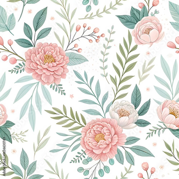 Obraz seamless pattern with flowers
