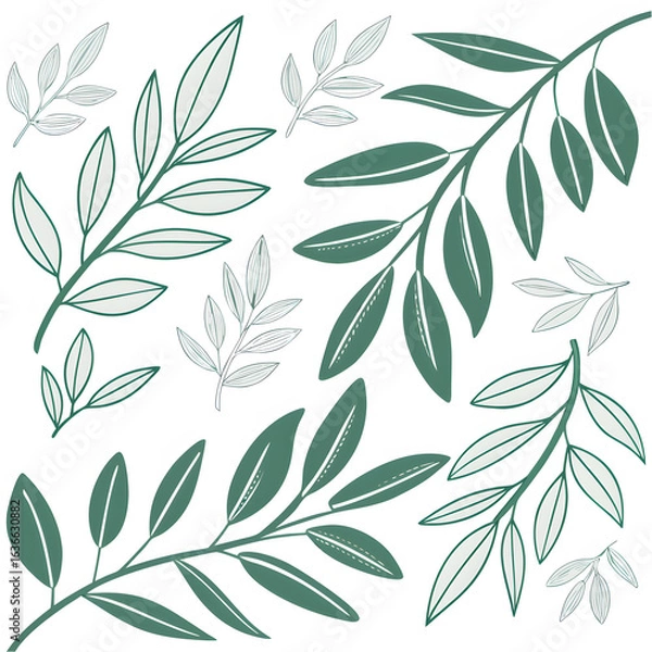 Obraz seamless pattern with leaves
