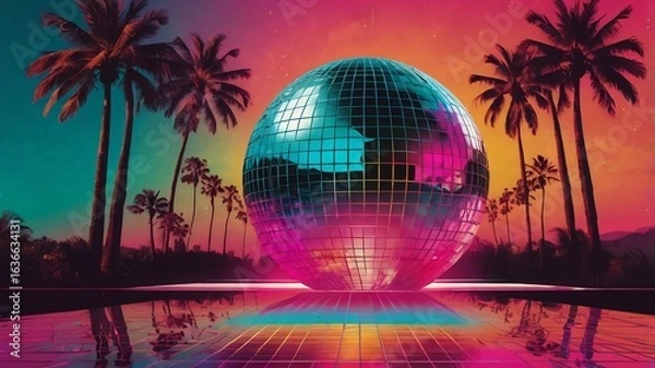 Fototapeta a disco ball