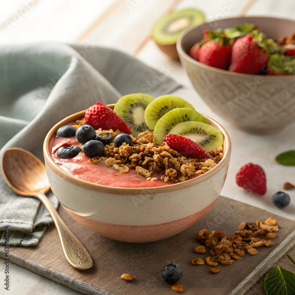 Obraz muesli with fresh berries